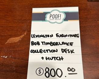 Lexington Furniture Bob Timberlake Collection Desk & Hutch 