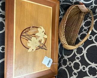 MCM Floral Inlay Tray