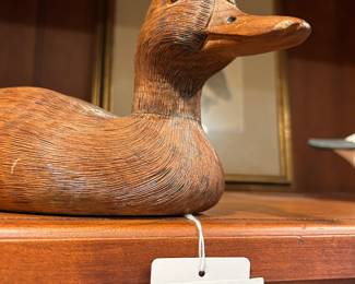 Carved Wooden Mallard Decoy