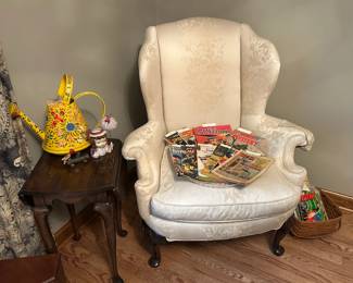 Side Table, Armchair 