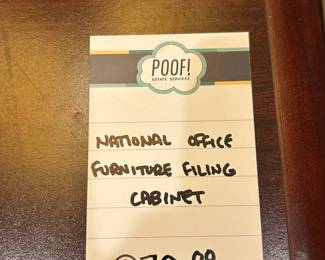 National Office Furniture Filing Cabinet 