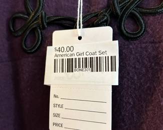 American Girl Coat Set