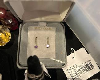 (BL) 14k Stone Earrings 