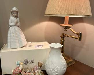 Lladro Communion Girl, Royal Albert Flopsy Mopsy & Cottontail 