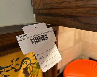 Vtg Three Mountaineers Spice Cabinet 