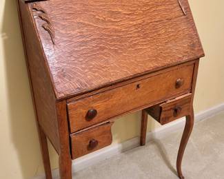 Victorian Oak Ladies Writing Desk