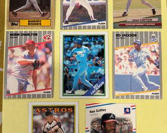  Bo knows we have some baseball cards. Not a lot but a few. 