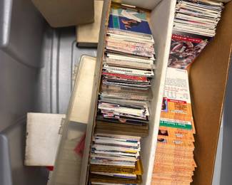 Random cards. Football, baseball, hockey, and basketball. Mostly basketball. If you are looking for some random cards from mostly the mid 90’s then this is your sale. 