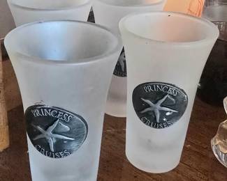 set of 4 - Princess Cruises shot glasses