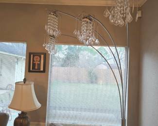 Beautiful corner chandelier style floor lamp