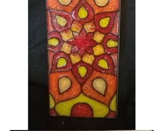 MCM signed ceramic art George Kitchem by Vohann of Calif U.S.A.