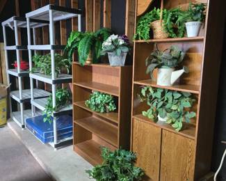 More shelves displayed in the garage