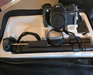 BG Camera complete with case and tripod