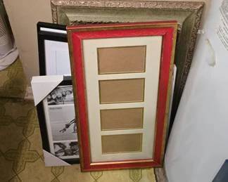 large collection of picture frames