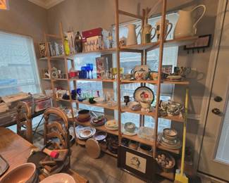 Pitchers, plates, colored glass, crystal sets, Waterford, wood and so much more!