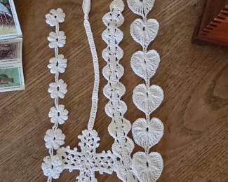 Hand crocheted book marks