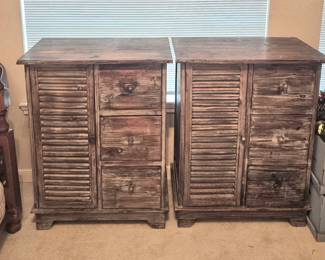 a pair of nightstands