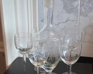 Decanter and glasses