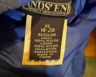 Lands End Down Puffer Jacket