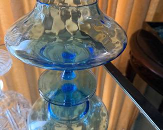 Blue Glass candy dish