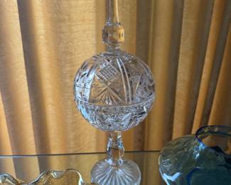 Crystal Candy DIsh with lid