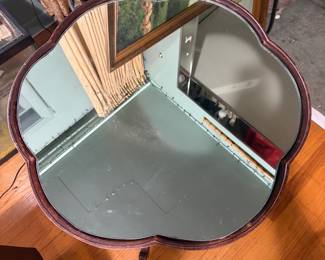 Table with mirror top
