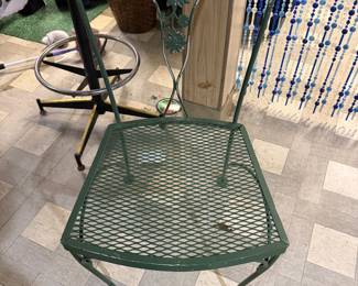 Patio chair wrought iron