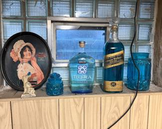 Booze bottle and storage containers