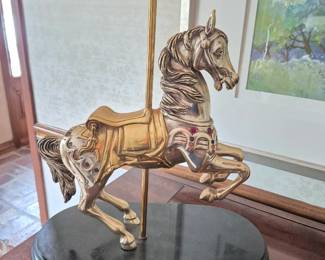 D' Argenta Silver and gold plated carousel 40/500 signed 