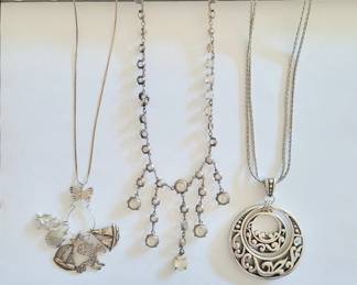 Silver necklaces, Brighton