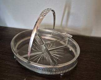 Sterling serving dish 