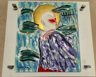 Rosenthal Limited Edit Painting on Glass "Mephisto" by Salome