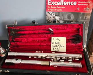Flute $20 missing mouthpiece