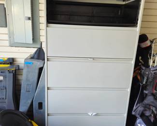 5 drawer tall file cabinet $40