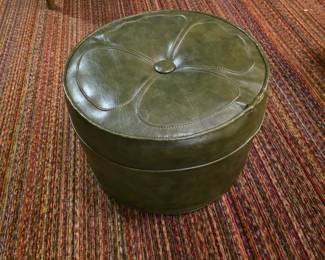 Shamrock ottoman. 