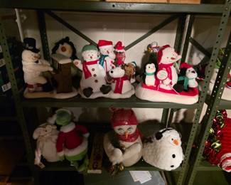 Animated stuffed Snowman. All stored in bags.