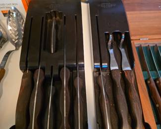 Cutco knife sets.