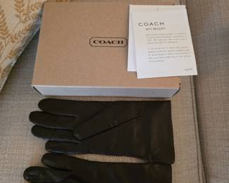 Brand new coach gloves.