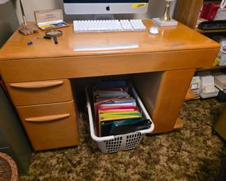 Authentic Vintage Mid Century Modern Heywood Wakefield Desk 