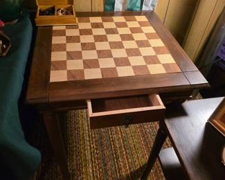 Great chess/checker board table. 