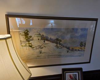 Tom Franta, Original oil painting. North canton Artist McKinley Monument. 