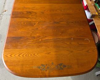 Hitchcock dining room drop leaf table.