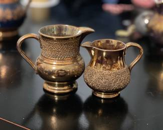 Copper Lusterware With sand bands