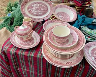 Pink/white China