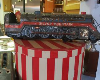 Antique Silver Mountain toy engine