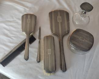 STERLING ladies vanity set