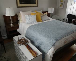 Queen Bed. BR furniture is American of Martinsville