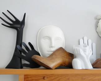 Hand and Face Sculptures