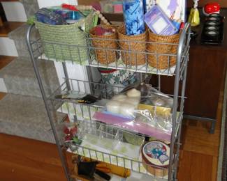 Supply cart on wheels