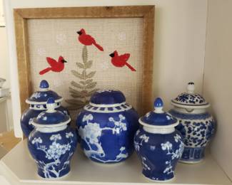 Minature ginger jars